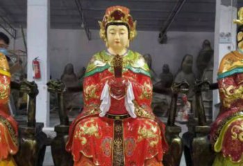 寺廟王母娘娘神像生產(chǎn)，現(xiàn)代工藝，彩繪王母娘娘神像廠