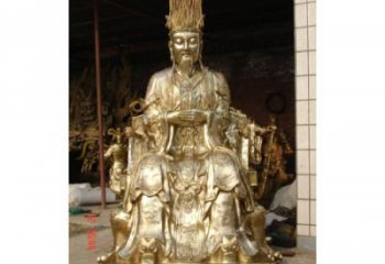 供應(yīng)玉皇大帝神像，鑄銅工藝，鑄銅玉皇大帝神像制作