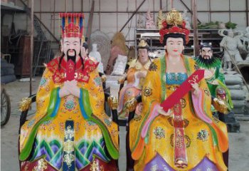 承接玉皇王母神像，仿古神像，仿銅玉皇王母神像定做