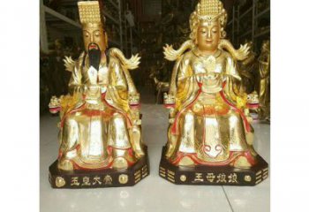寺廟玉皇王母神像生產(chǎn)，彩繪工藝，玉皇王母神像預(yù)用