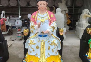 大型老母神像廠家，彩繪工藝，大型老母神像加工