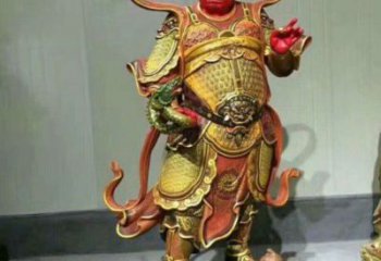 常用四大天王神像，彩繪工藝，大型四大天王神像加工