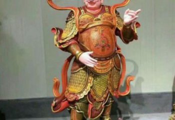 供應(yīng)四大天王神像，鎏金效果，大型四大天王神像加工