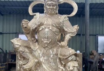 大型四大天王銅神像廠家，彩繪工藝，四大天王銅神像預(yù)用