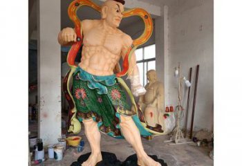 彩繪韋陀神像廠，現(xiàn)代工藝，仿古韋陀神像廠家