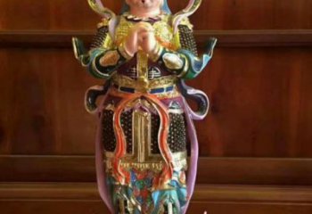 提供韋陀神像，佛堂擺放，仿銅韋陀神像定做