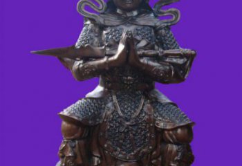 提供韋陀菩薩銅神像，鑄銅工藝，大型韋陀菩薩銅神像加工