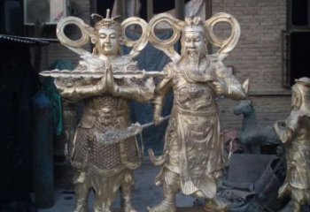 戶外韋陀銅神像工廠，仿古銅神像，仿古韋陀銅神像廠家