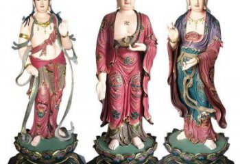供應東方三圣佛像，彩繪工藝，東方三圣佛像承接