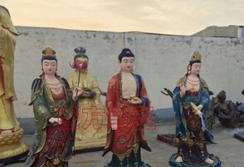 通用東方三圣佛像，彩繪效果，東方三圣佛像預(yù)用