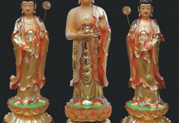 預(yù)定東方三圣佛像，現(xiàn)代工藝，彩繪東方三圣佛像生產(chǎn)