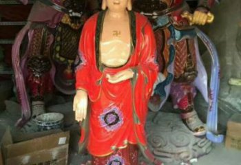 指定西方三圣佛像，彩繪工藝，大型西方三圣佛像加工