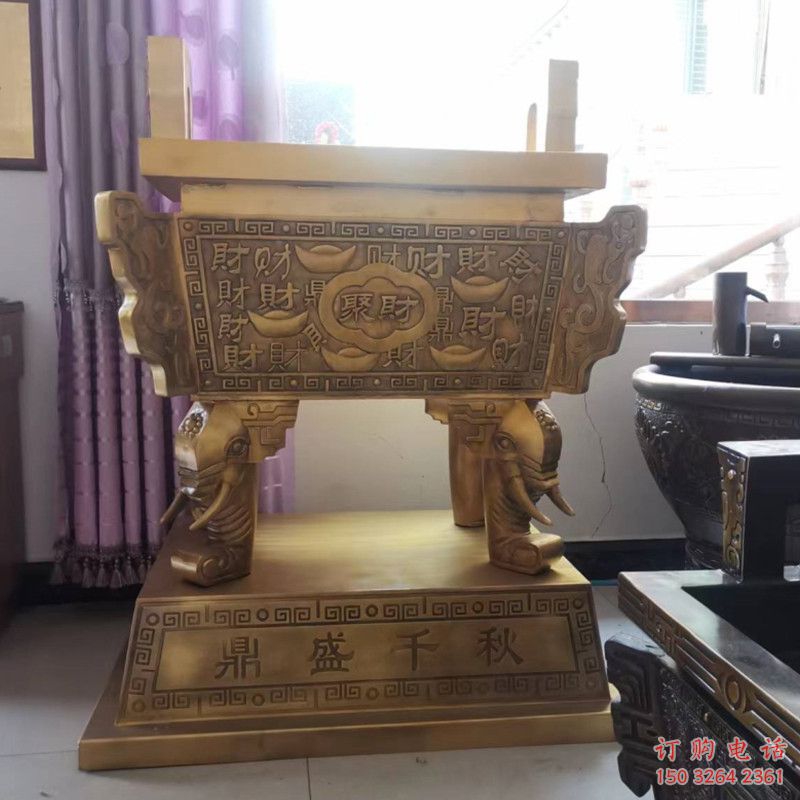 鑄造銅雕塑方鼎