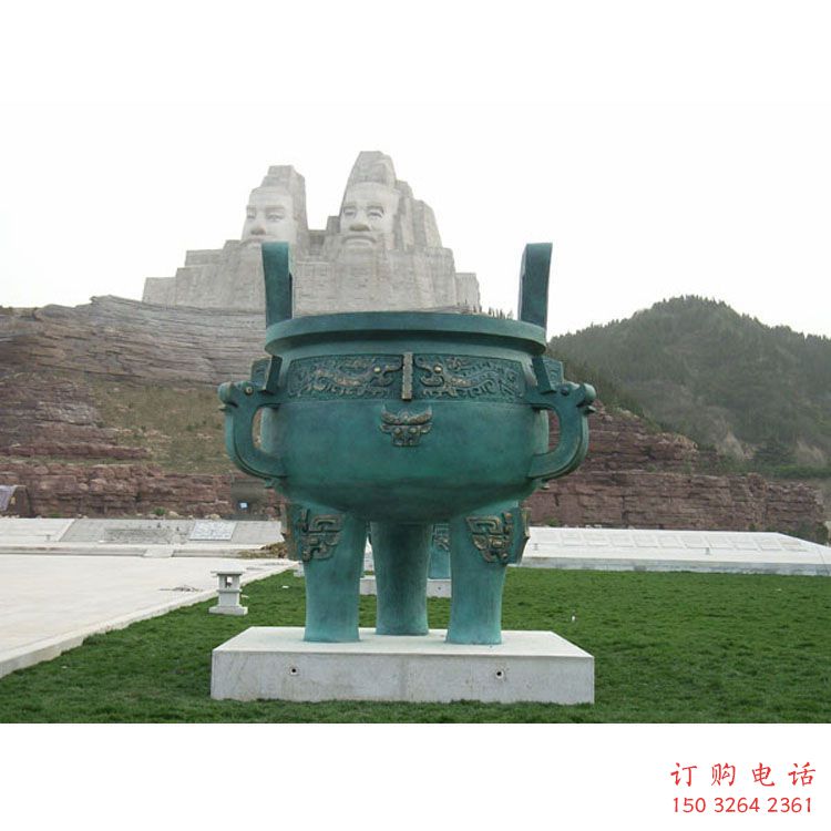 圓鼎雕塑，銅器景觀雕塑，鑄銅工藝
