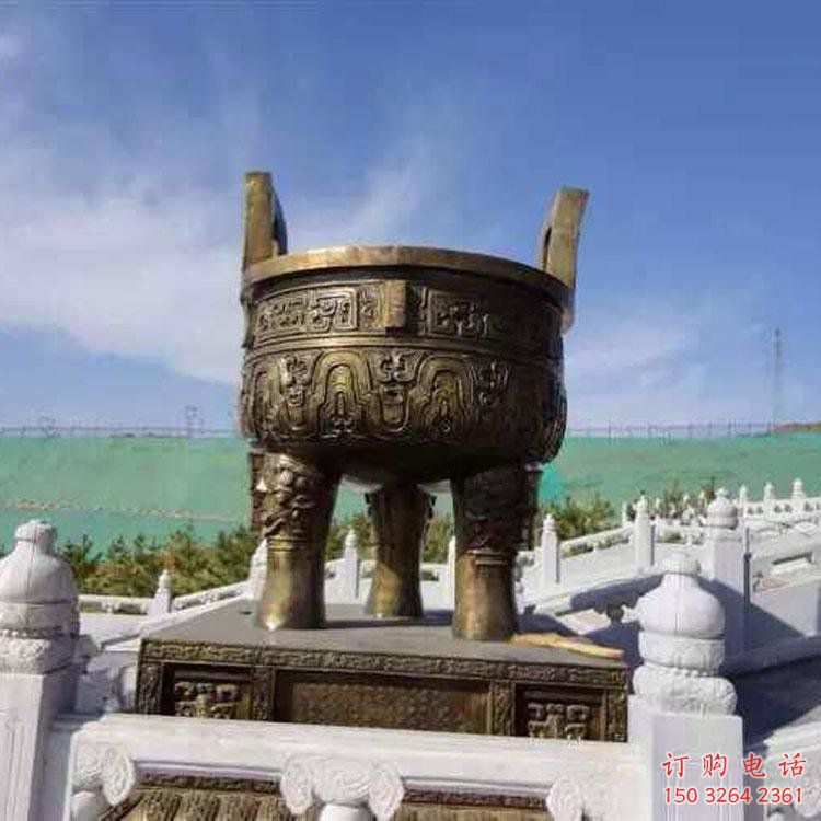 圓鼎雕塑，銅器景觀雕塑，鑄銅工藝