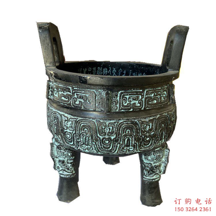 圓鼎雕塑，銅器景觀雕塑，鑄銅工藝