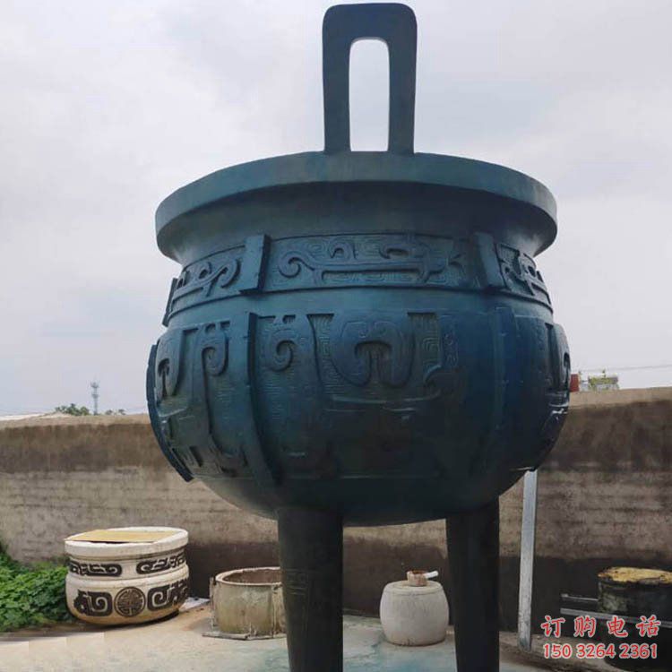 圓鼎雕塑，銅器景觀雕塑，鑄銅工藝