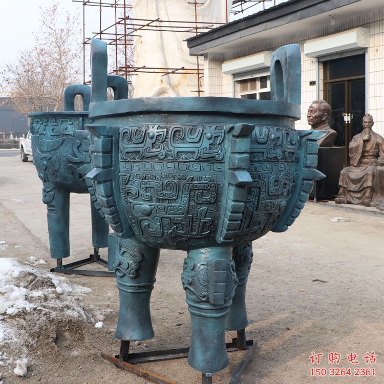 圓鼎雕塑，銅器景觀雕塑，鑄銅工藝