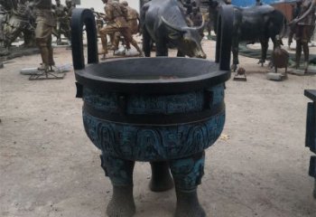圓鼎雕塑，銅器景觀雕塑，鑄銅工藝