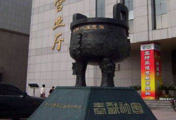 圓鼎雕塑，銅器景觀雕塑，鑄銅工藝