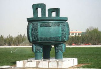 圓鼎雕塑，銅器景觀雕塑，鑄銅工藝