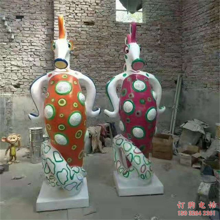 寧德幼兒園河馬雕塑，動漫文化雕塑，卡通動物制作