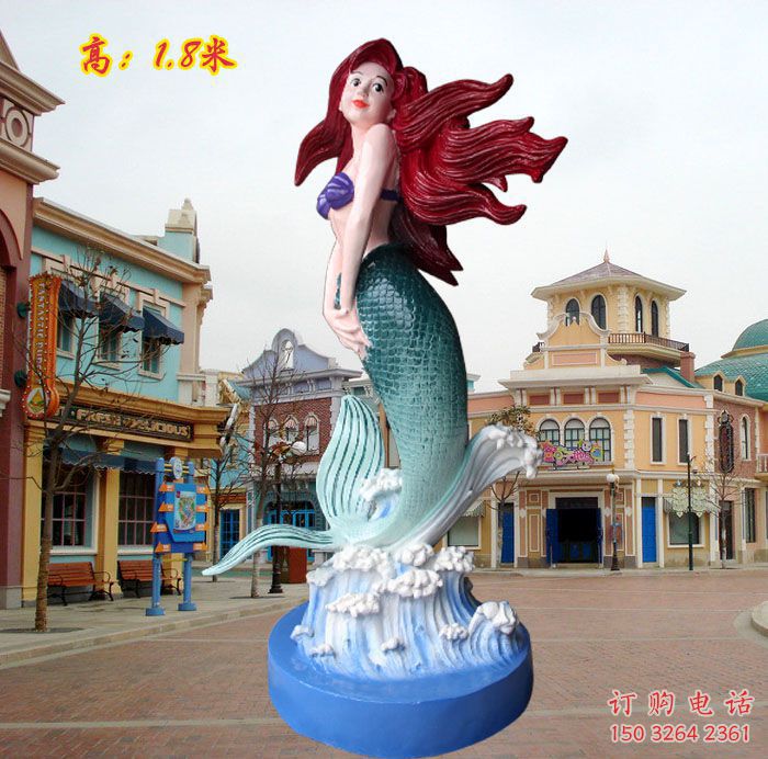臺(tái)江水景美人魚(yú)雕塑