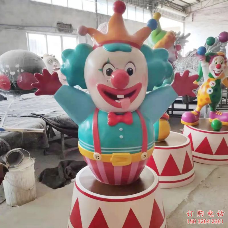 天水公園小丑雕塑