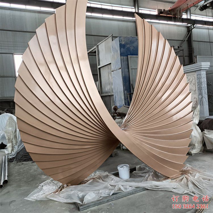 蘭州羽翼雕塑常用，景觀概念，不銹鋼羽翼雕塑展品
