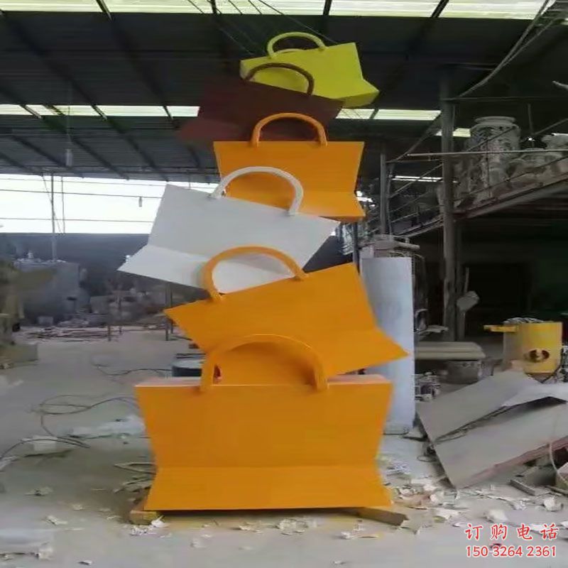 張掖烤漆挎包雕塑制造商，室外軟裝，景觀挎包雕塑制作
