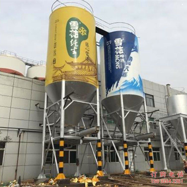來(lái)賓飲料瓶雕塑精選，街道標(biāo)識(shí)，玻璃鋼飲料瓶雕塑工程指用