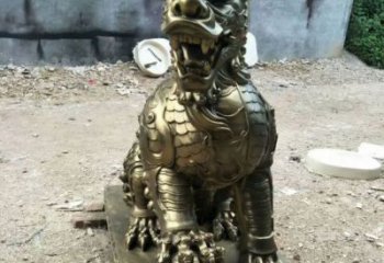 阜陽(yáng)校園麒麟雕塑，拉絲海洋雕塑，卡通主題