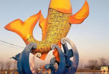 鼓樓園林鯉魚(yú)雕塑