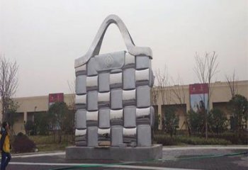 陽江景觀背包雕塑優(yōu)選，陸地?cái)[件，園林不銹鋼背包雕塑供應(yīng)