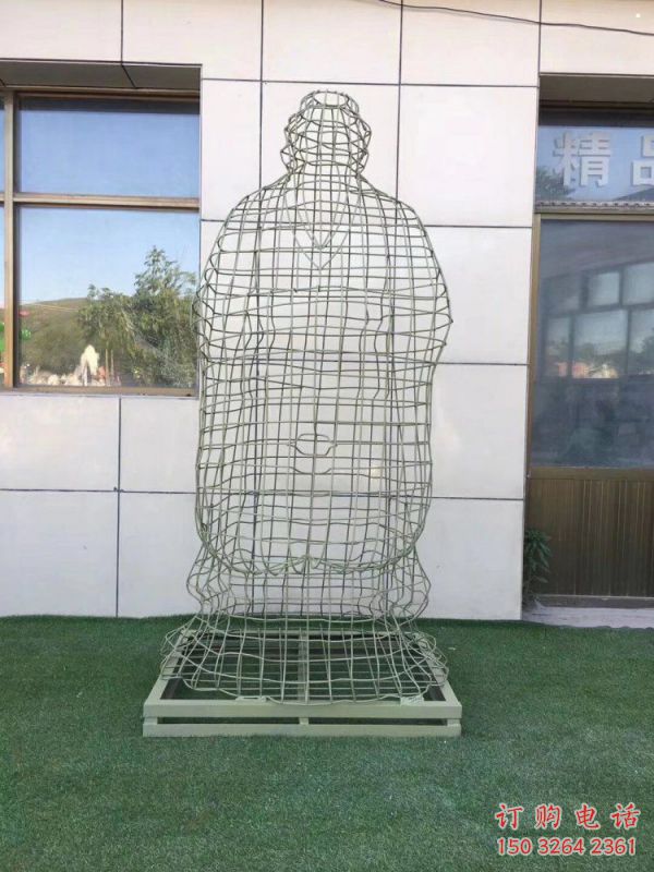 小河鏤空孔子雕塑訂做，景區(qū)雕塑，鐵藝古代人物雕塑定價(jià)