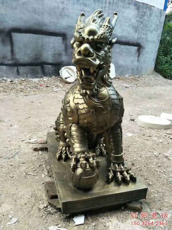 畢節(jié)校園麒麟雕塑，拉絲海洋雕塑，卡通主題