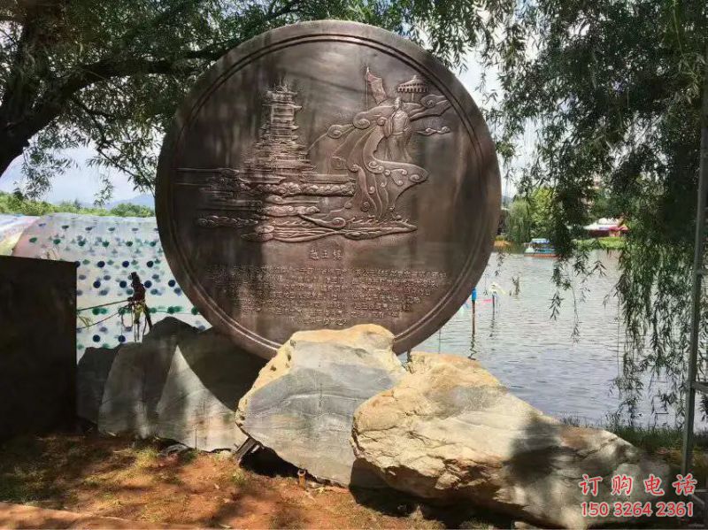 臨高城堡文化浮雕專供，景區(qū)雕塑，城堡浮雕提供