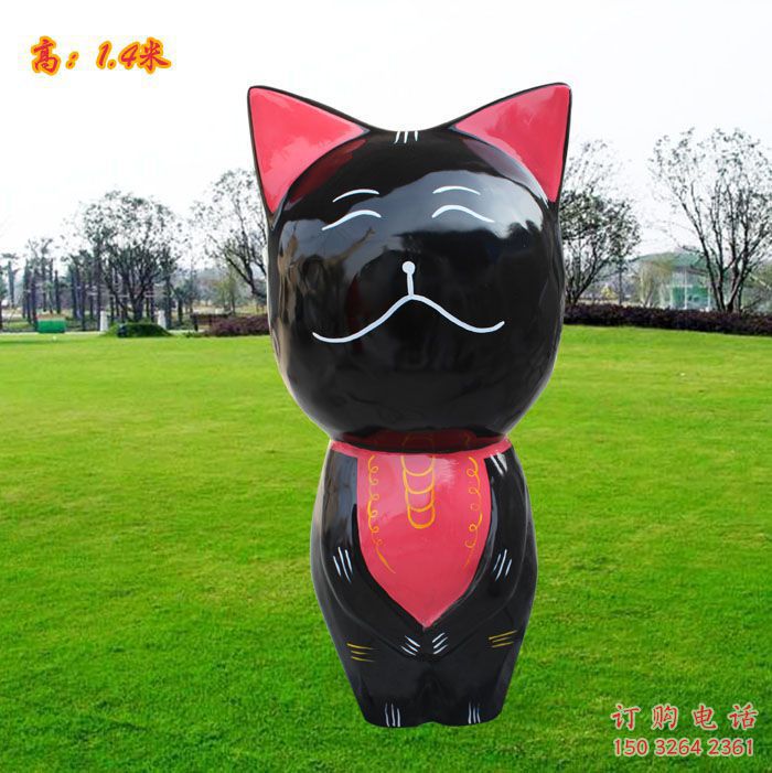 澄邁廣場(chǎng)小貓雕塑，動(dòng)物擺件，仿古工藝