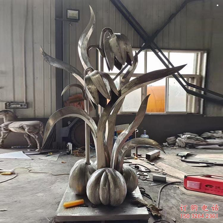 邢臺木棉花雕塑制造商，城市雕塑，不銹鋼木棉花雕塑廠家