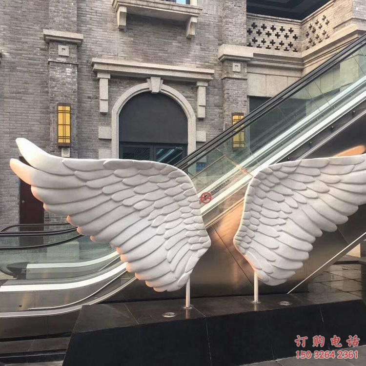 長安景觀鳥翅雕塑制造，歐式風(fēng)格，不銹鋼鳥翅雕塑定價