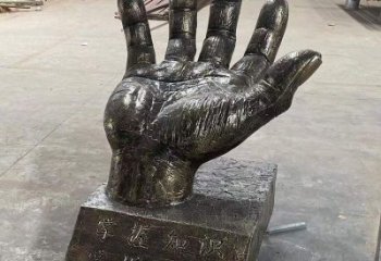 安順手掌雕塑廠家，公園小品，玻璃鋼手掌雕塑優(yōu)選