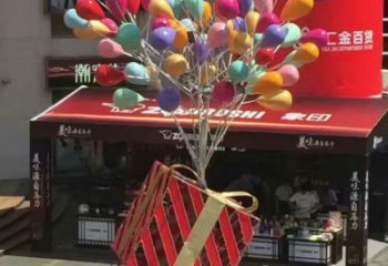 瓊山氣球樹雕塑承接，美陳雕塑，玻璃鋼氣球樹雕塑制造