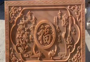文昌浮雕制造商，室外軟裝，景觀福字浮雕制作廠家