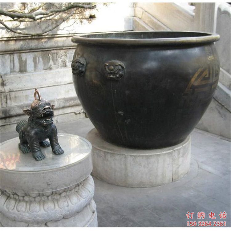 鄭州鑄銅缸雕塑指用