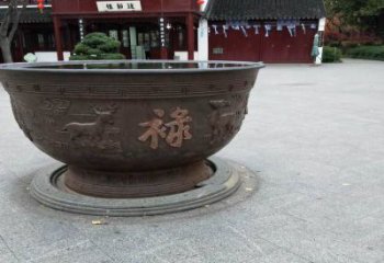 安陽鑄銅缸雕塑生產