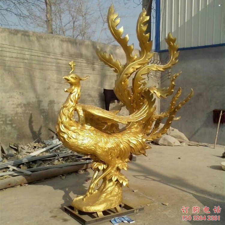 達州鳳凰雕塑廠家，鍛造工藝，銅鳳凰雕塑廠家承接