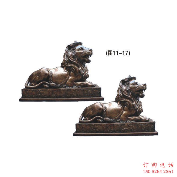 資陽(yáng)公園獅子雕塑供求，景觀雕塑，鑄銅趴獅雕塑優(yōu)選