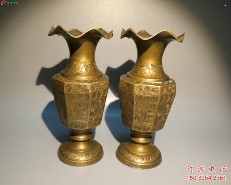 嘉黎花瓶雕塑定價(jià)，鑄銅工藝，銅花瓶雕塑制作廠家