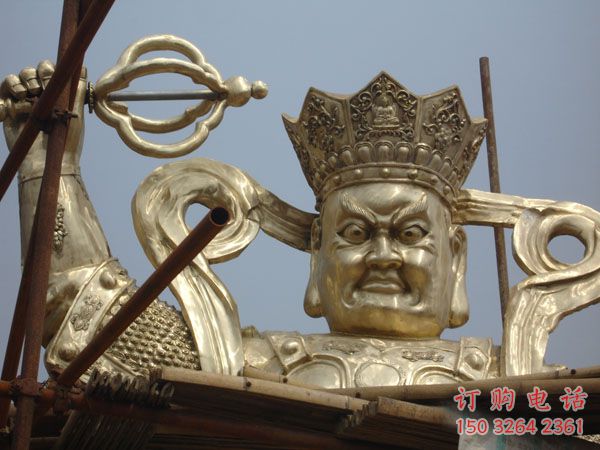 銅佛像四大天王