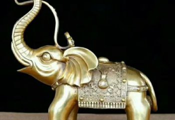 駝寶黃銅大象雕塑精品案例展示